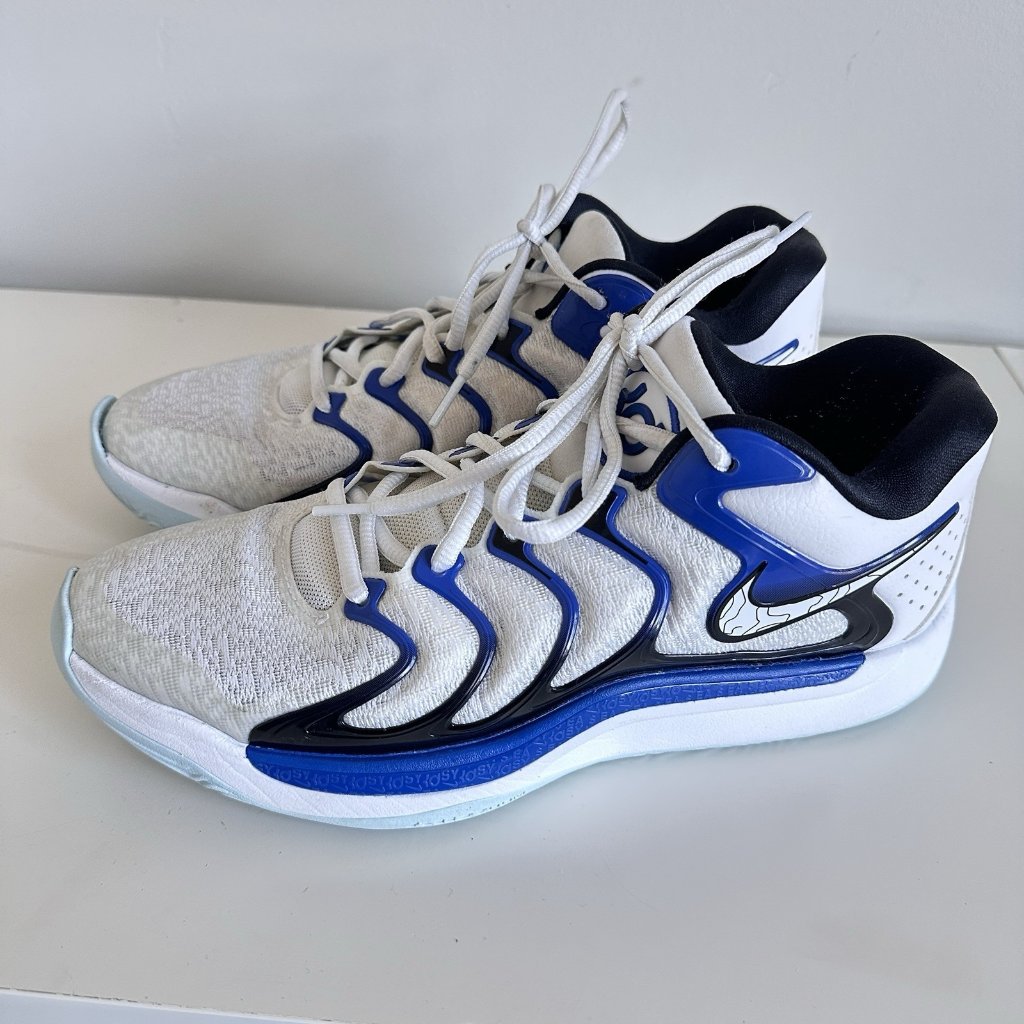 Nike Basketball Sneakers Penny Mens 8 Womens 9.5 Kd 17 White Game Royal Shoes